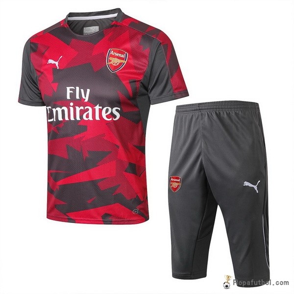 Camiseta Entrenamiento Arsenal Conjunto Completo 2018/19 Rojo Gris Marino